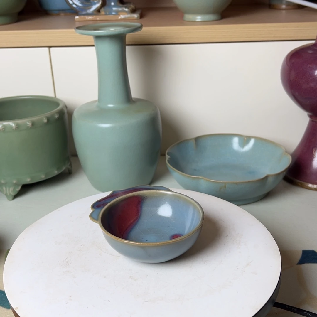 摆件顺****顺钧窑帽沿洗