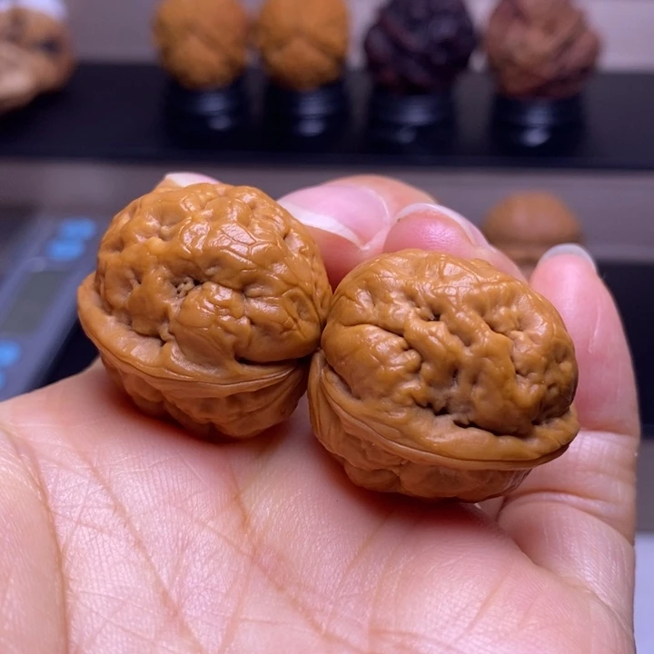 文玩核桃把件脑纹青蛙39