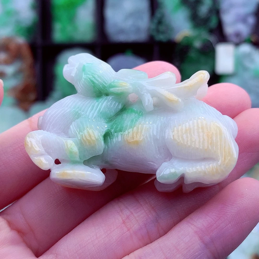 翡翠未镶嵌颈饰天然