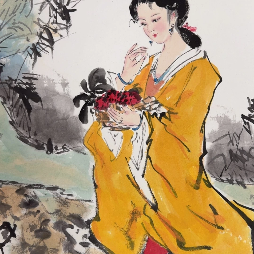 国画国画作品山水花鸟纯手绘