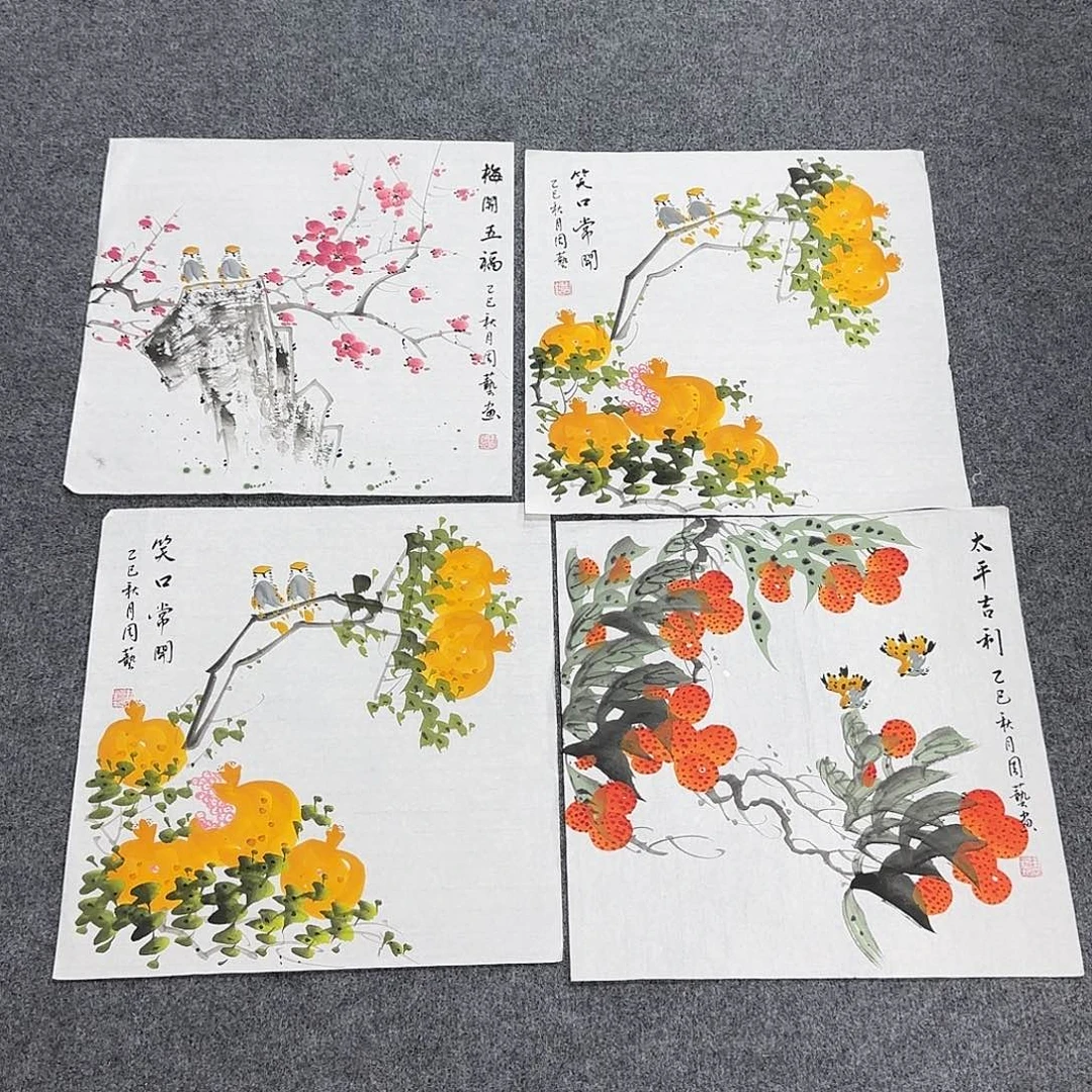 国画35*35纯手绘周艺