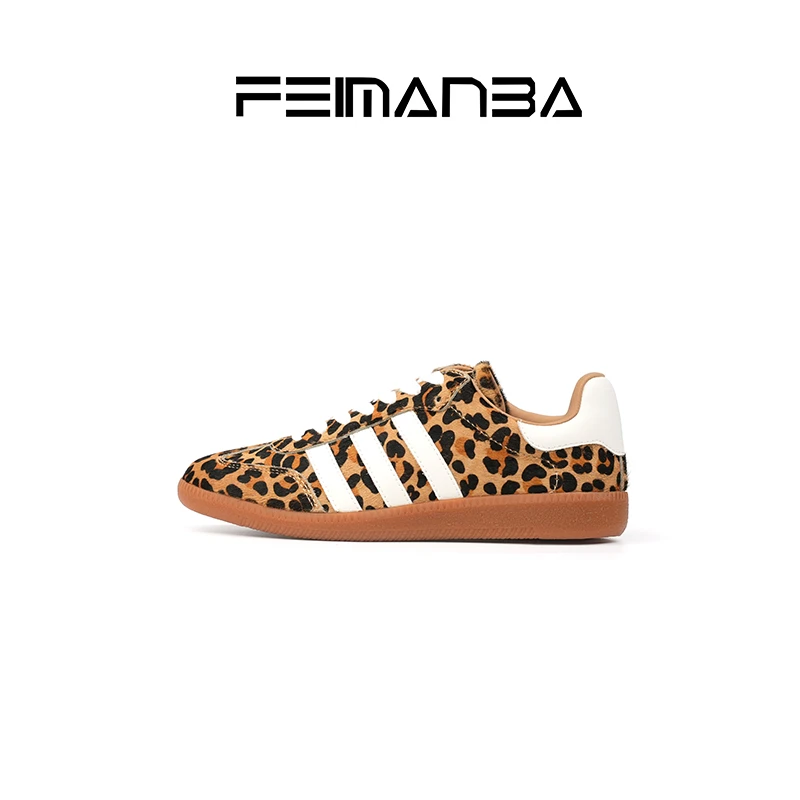 FEIMANBA基石系列 系带马毛女款德训鞋 休闲单鞋
