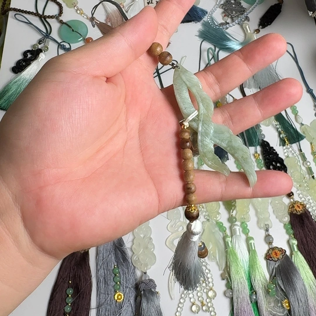 蛇纹石玉未镶嵌腰佩