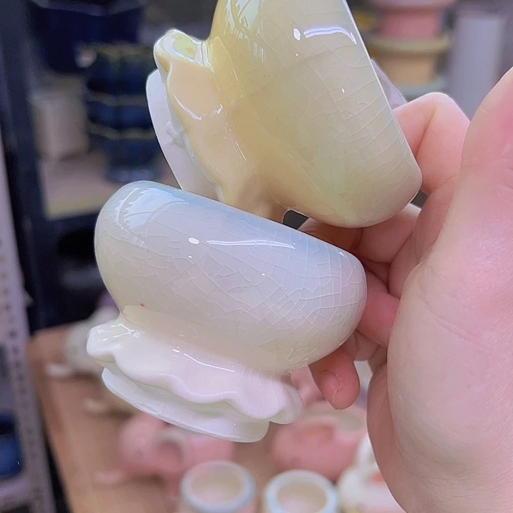 红陶陶瓷花盆当场满12包邮