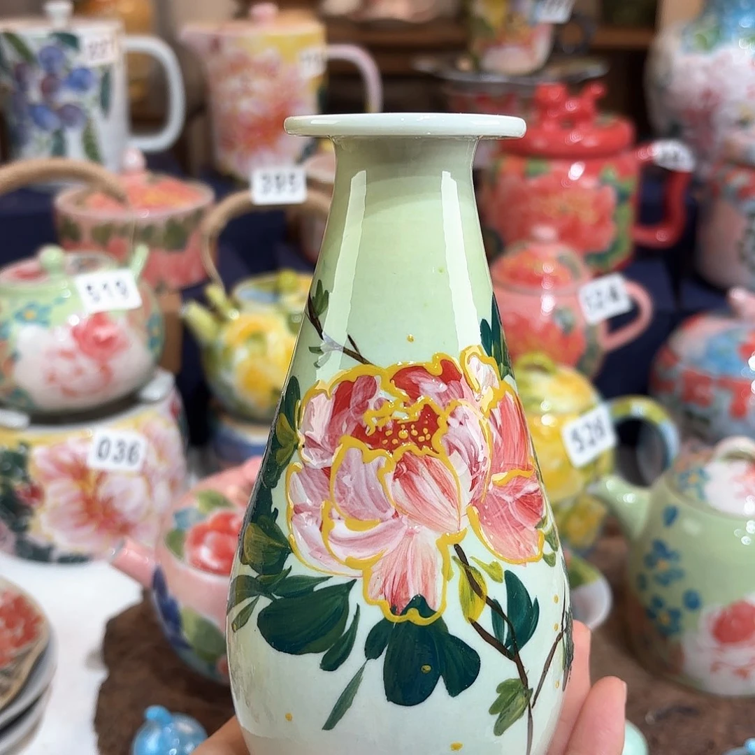 景德镇手绘高温釉下彩陶瓷茶具