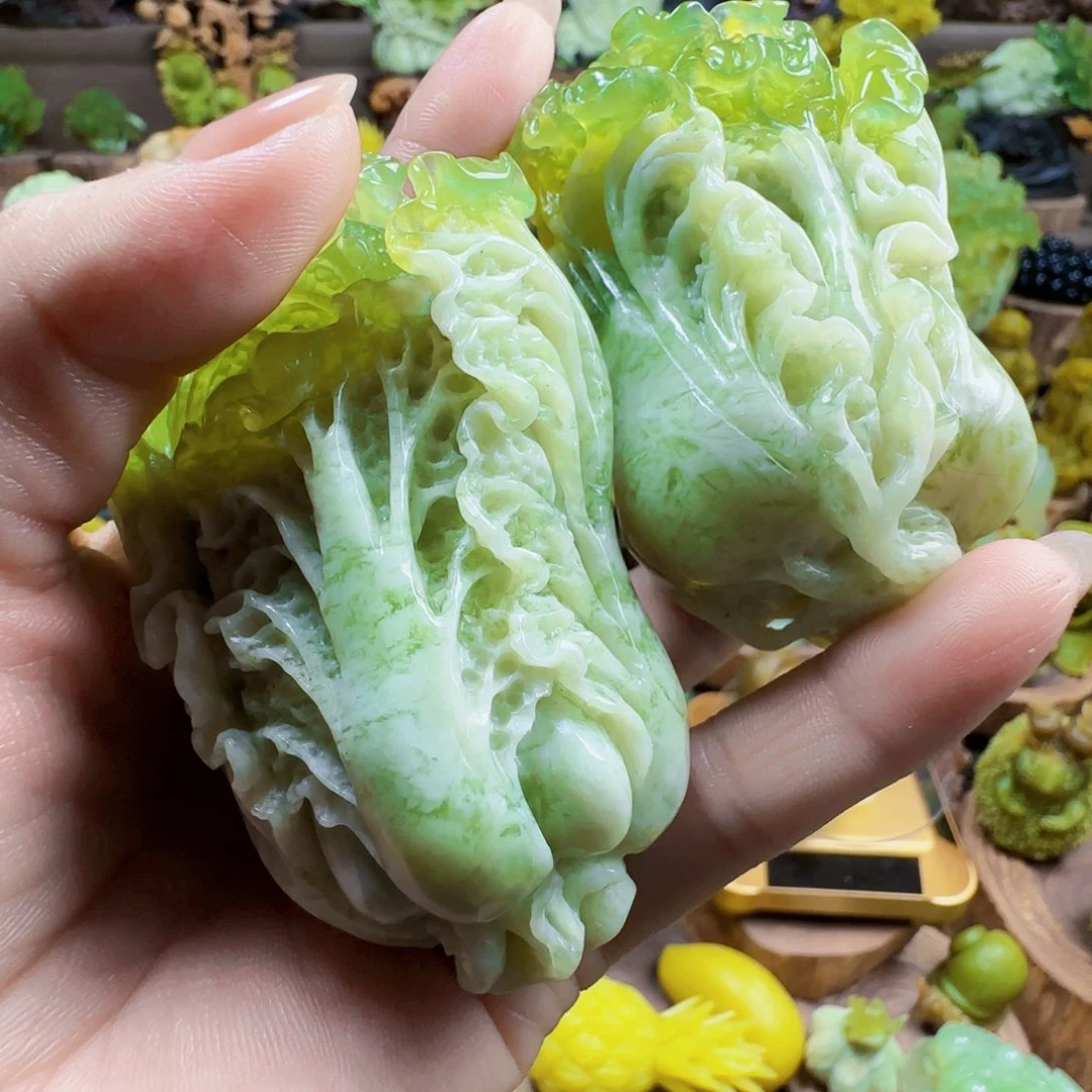 蛇纹石玉未镶嵌把件义