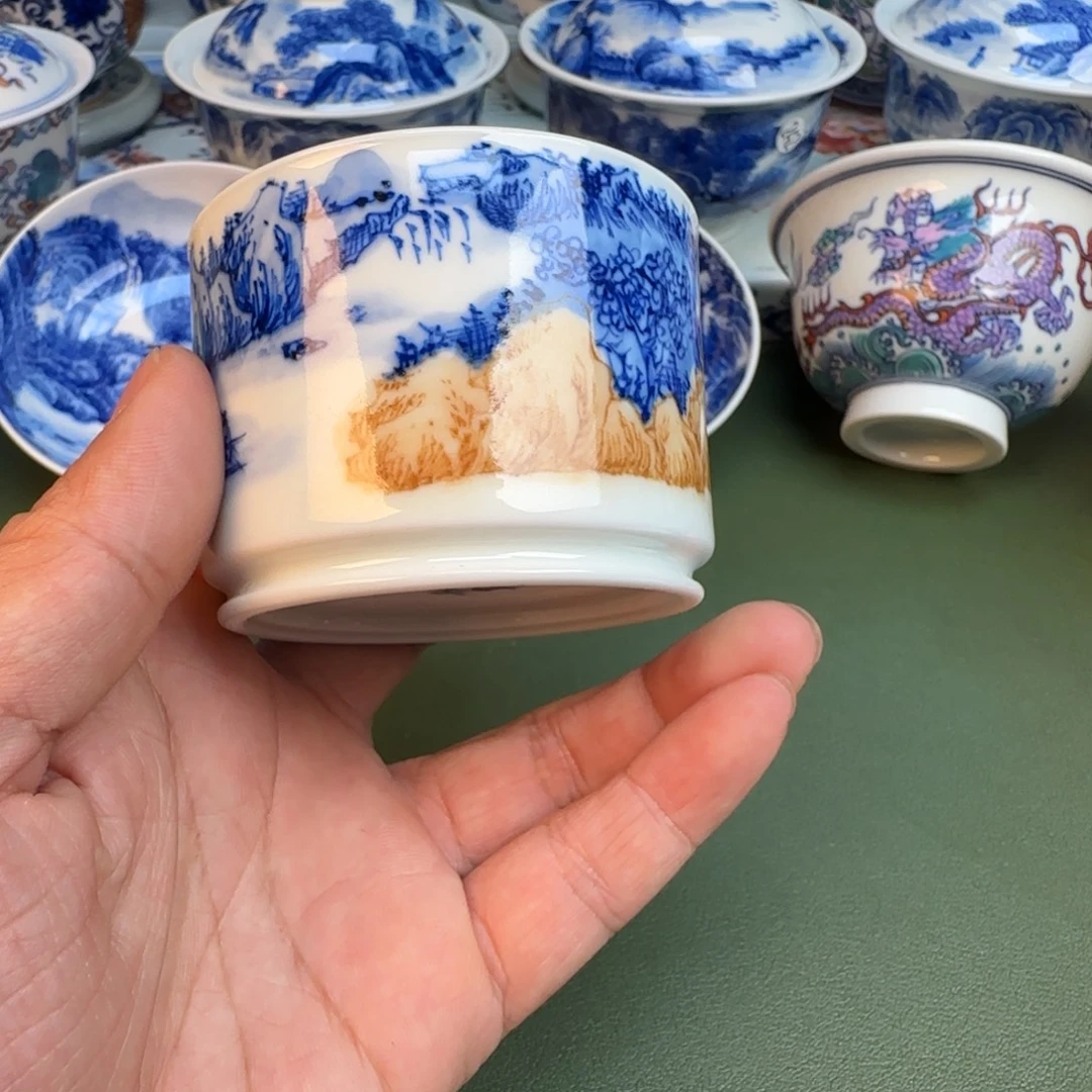 纯手工纯手绘茶具茶具石头346