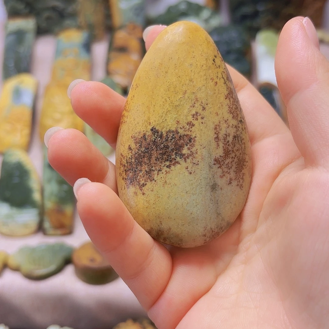 岫岩河磨玉（透闪石质玉）未镶嵌挂件