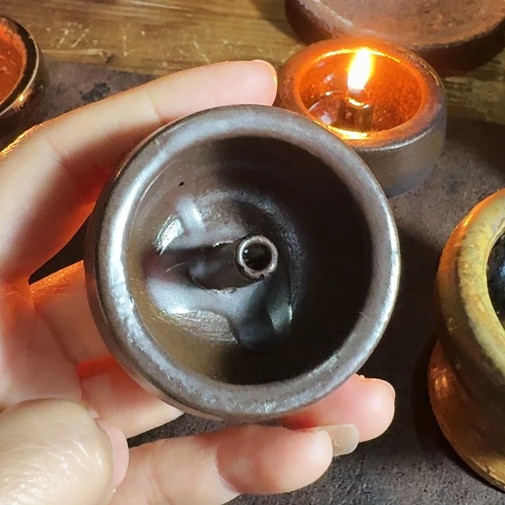 福***满景德镇陶瓷小油灯