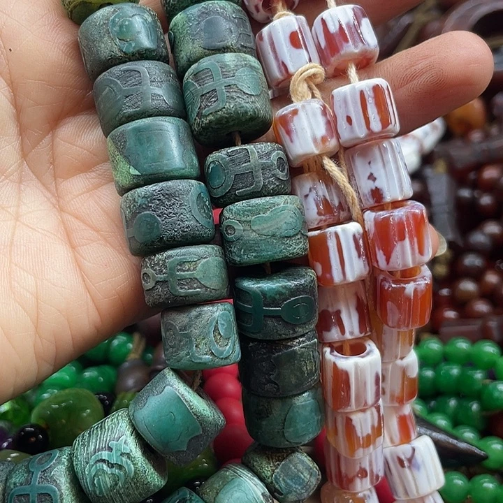 土***妈玛瑙/玉髓未镶嵌颈饰