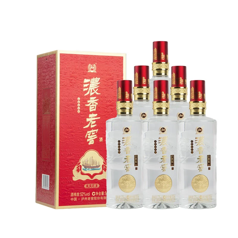 泸州老窖股份有限公司浓香老窖天元顺浓香型纯粮酒52度500ml/瓶