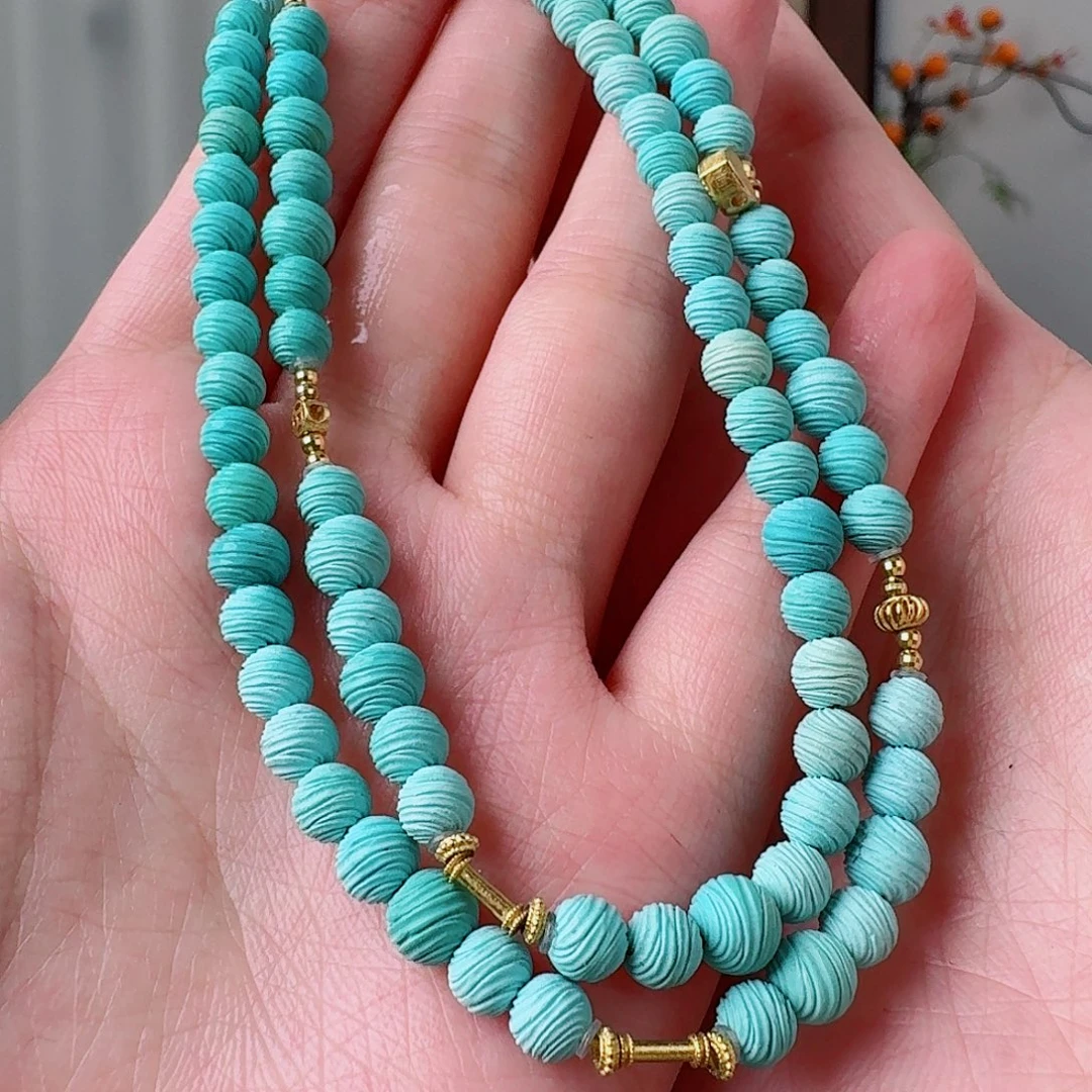 18K金镶嵌绿松石珠宝奇石