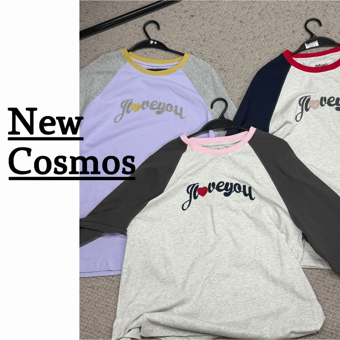 【NEW COSMOS】圆领打底2025长袖打底衫简约百搭内搭上衣D18
