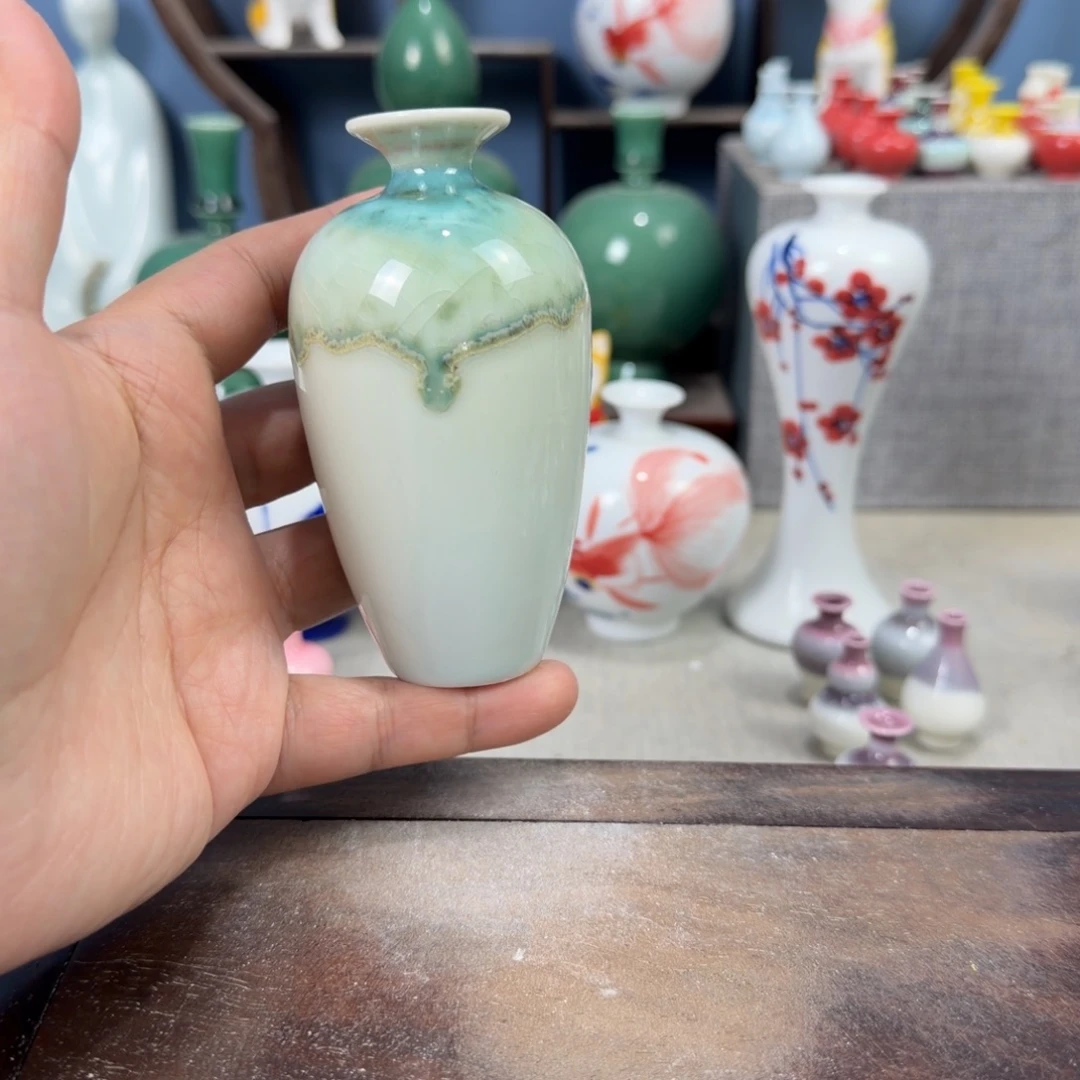 陶瓷手工小花器摆件