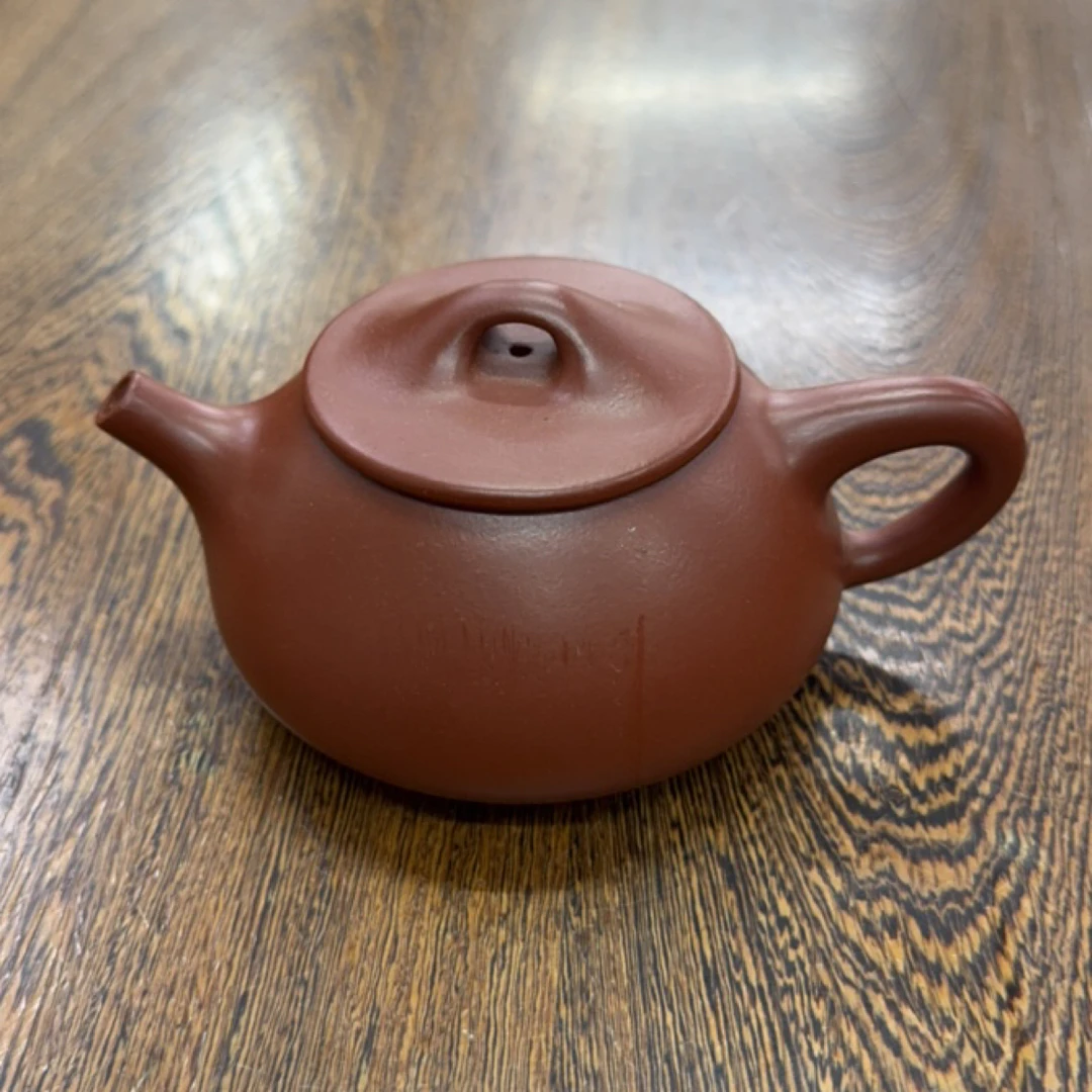 宜兴紫砂壶大红袍石瓢200cc茶具泡茶壶圆壶泥壶