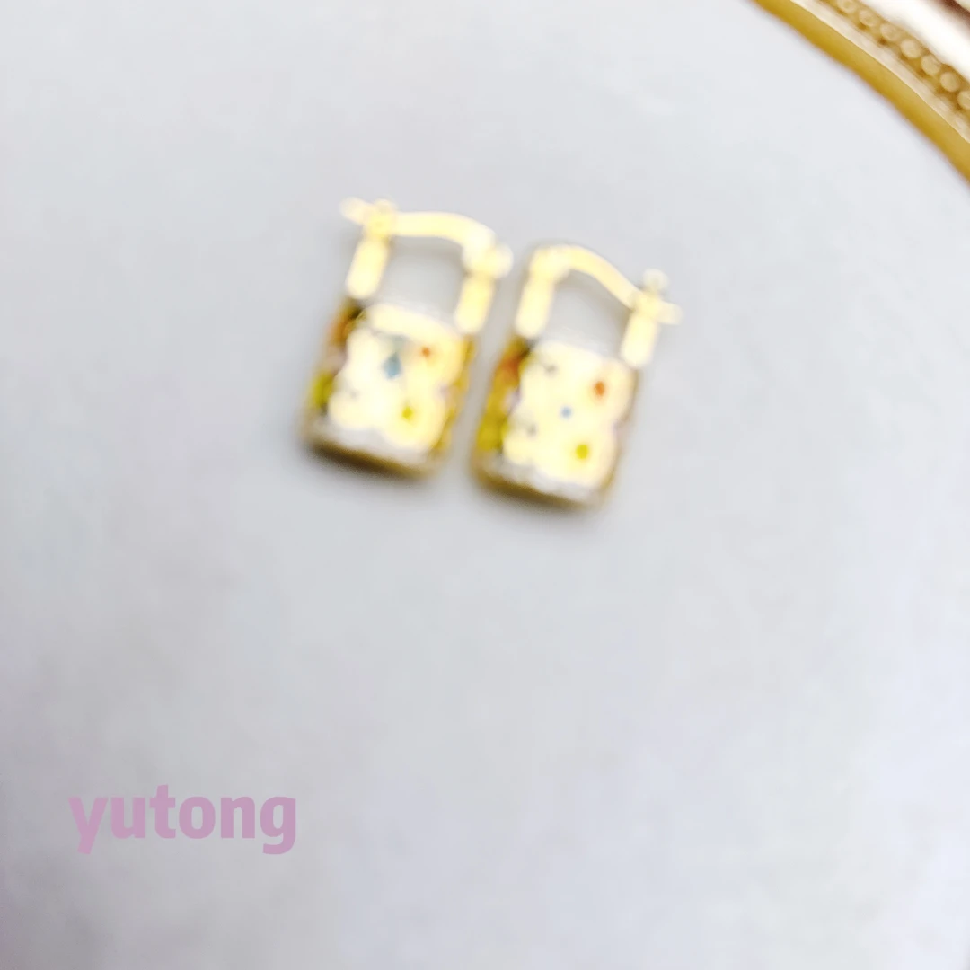 铜合金锆石耳饰 【雨桐高奢饰品】耳环YT00156