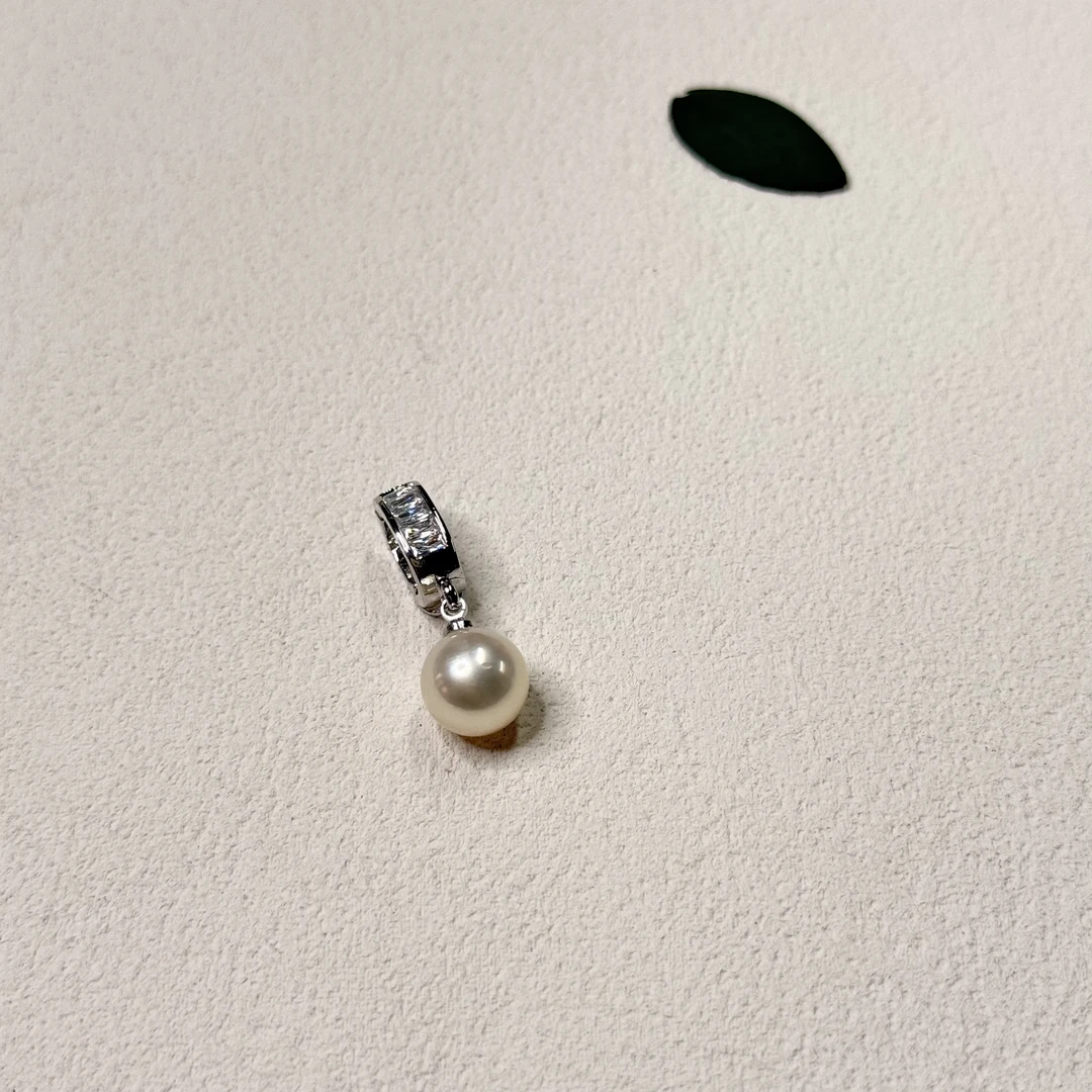 【六六中古】孤品海水珍珠吊坠ew794带链珠子卡8.6