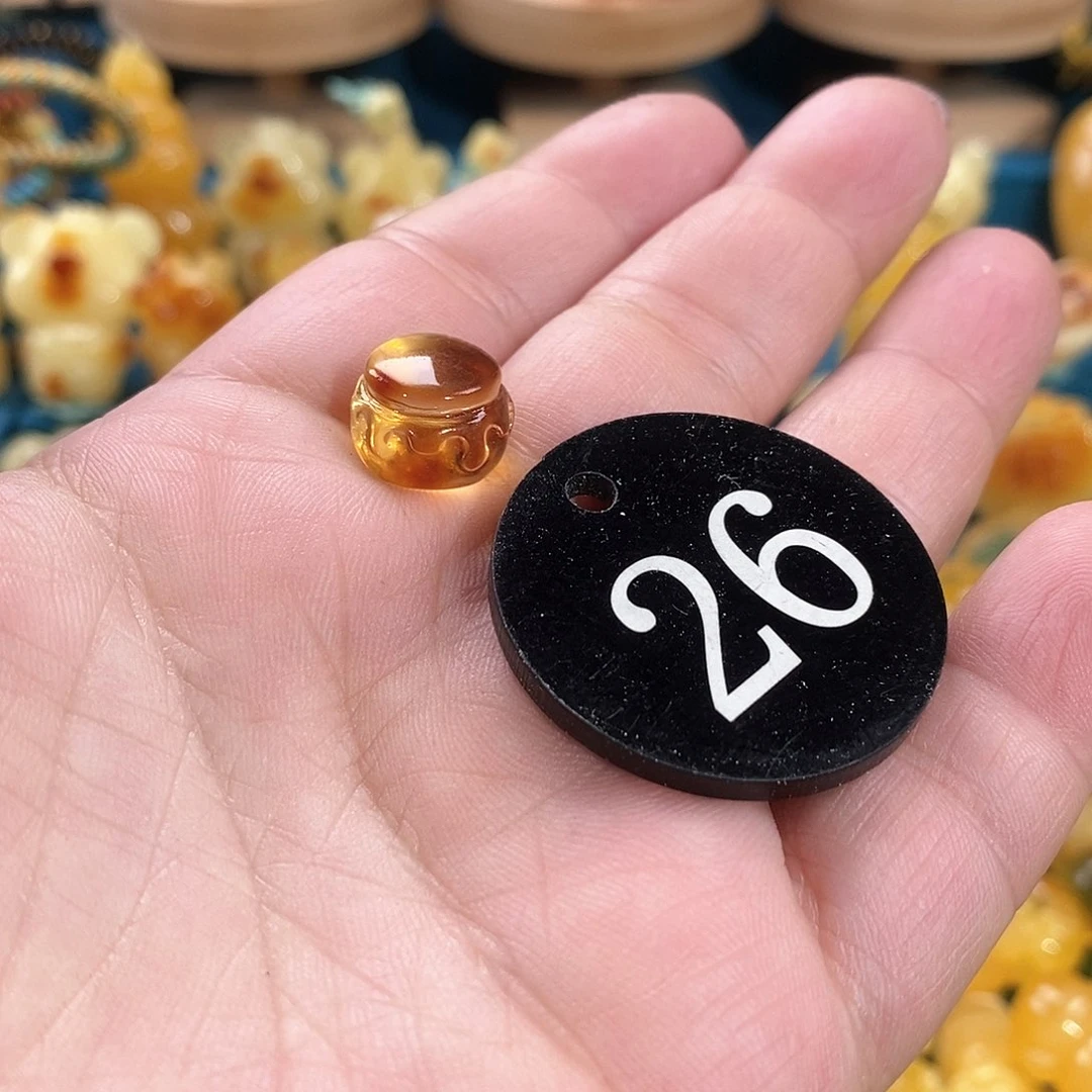 琥珀颈饰未镶嵌家**?裸石