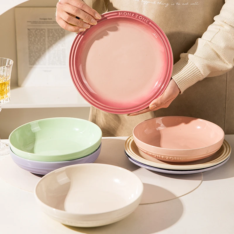 【年货节专属福利】monazone家用碗盘陶瓷碟子早餐盘高颜值餐具