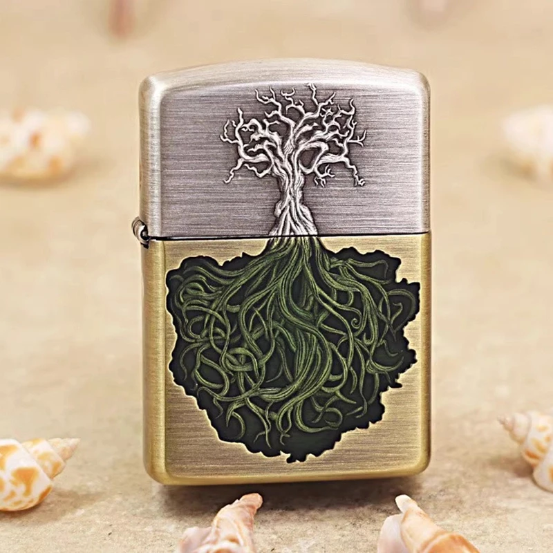 ZIPPO正品打火机/生命之树 千语熏银填漆男士收藏【达人专属】