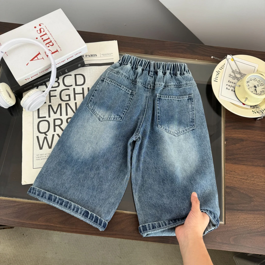 【新品】男童2025年秋季蓝色牛仔裤BMQ252131