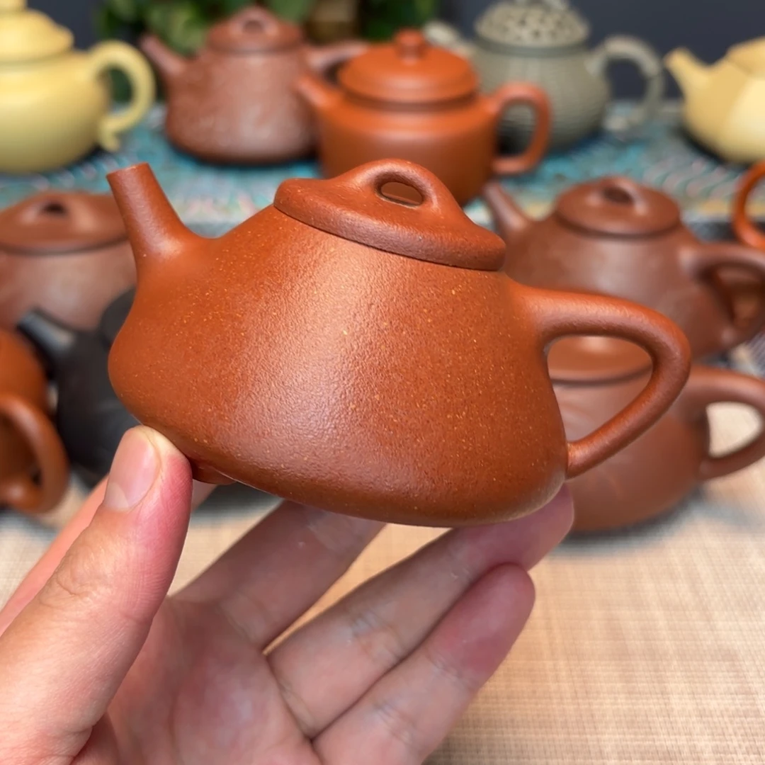 执***r紫砂茶壶预售子冶红降坡