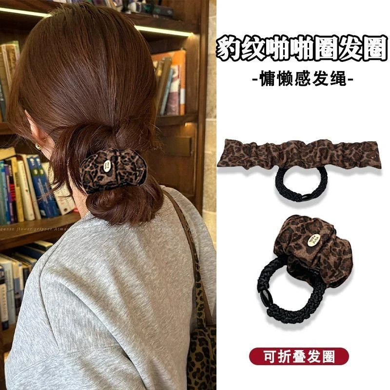 两用马尾固定发绳发圈原创设计新款皮筋韩国爆款秋冬百搭麂皮绒