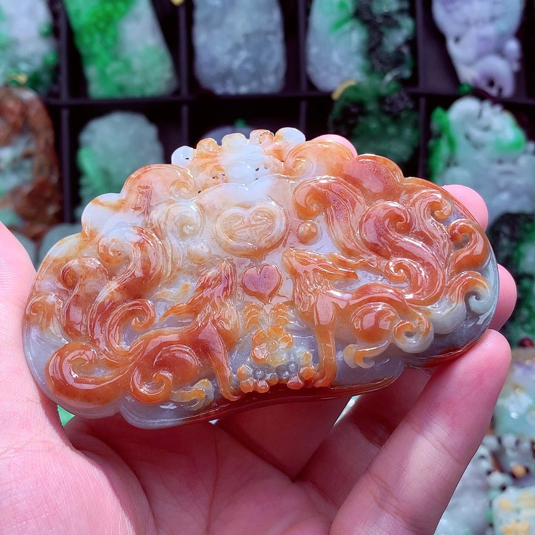 翡翠未镶嵌颈饰挂件