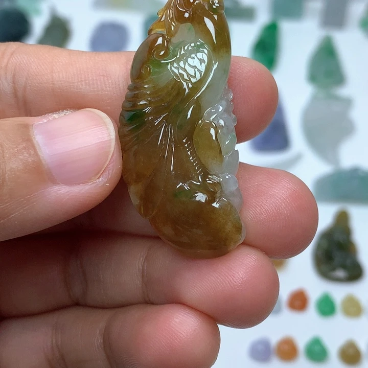 翡翠未镶嵌吊坠(不含链)