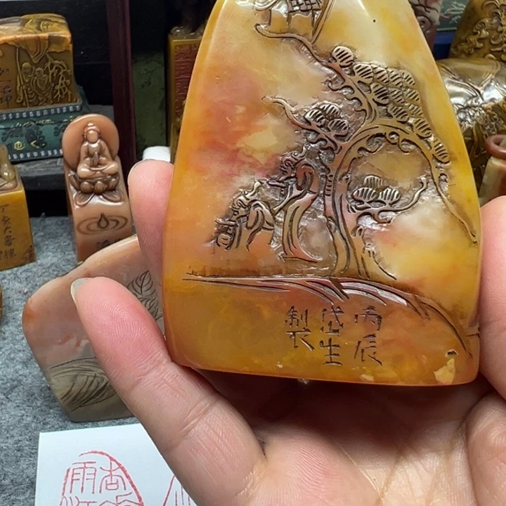 石材秋*…印章漂亮手工制作
