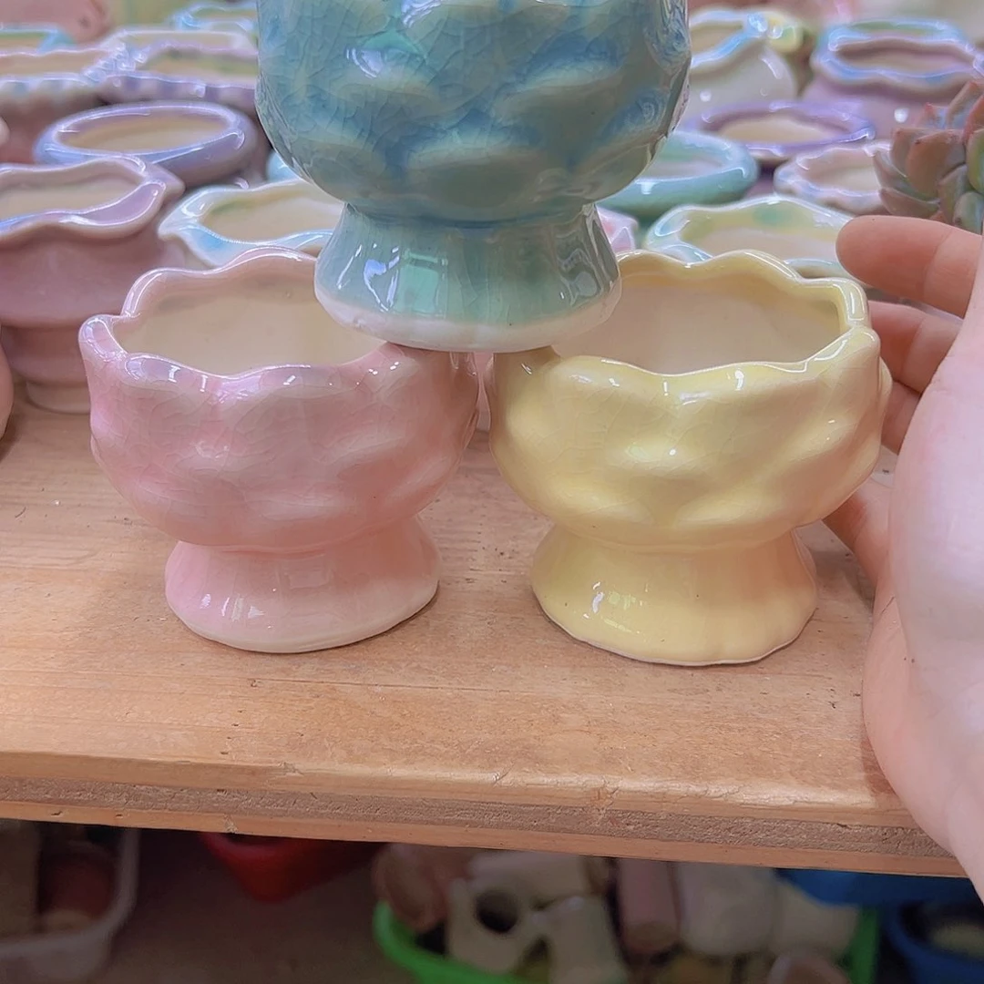 陶瓷花盆当场满12包邮