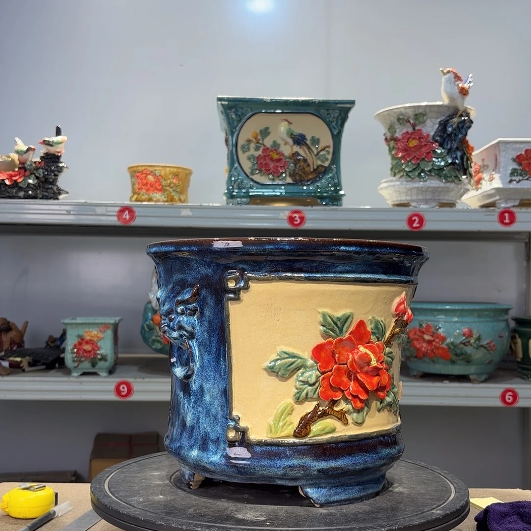 羞***果精品石湾花盆高端大气