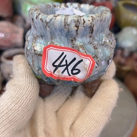 粗陶花手工花盆制作就这样的