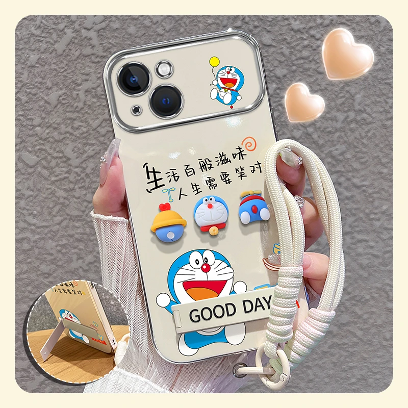 适用苹果14plus手机壳生活百般滋味大视窗全包防摔女卡通可爱时尚