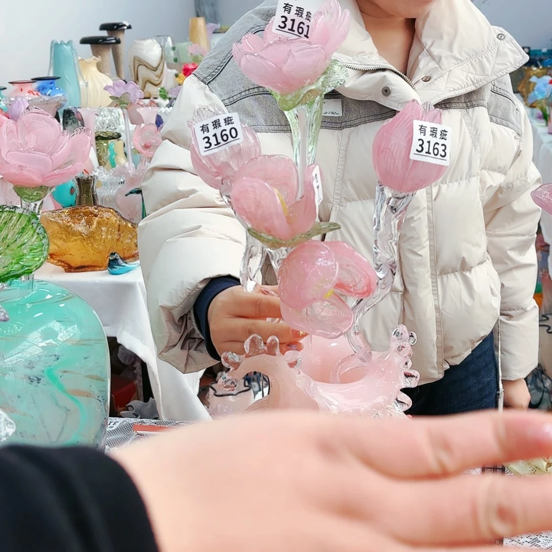 福利不退不换琉璃花瓶艺术品