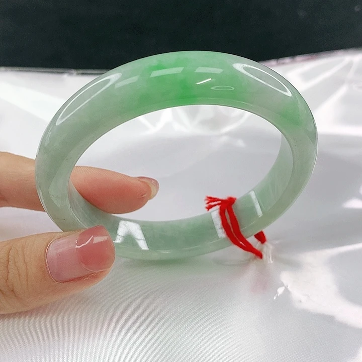 翡翠未镶嵌手镯圈54.5，18076