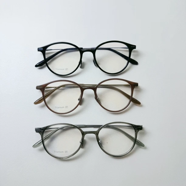 超轻韩系小框温柔钛架近视可配度数蓝光素颜镜框