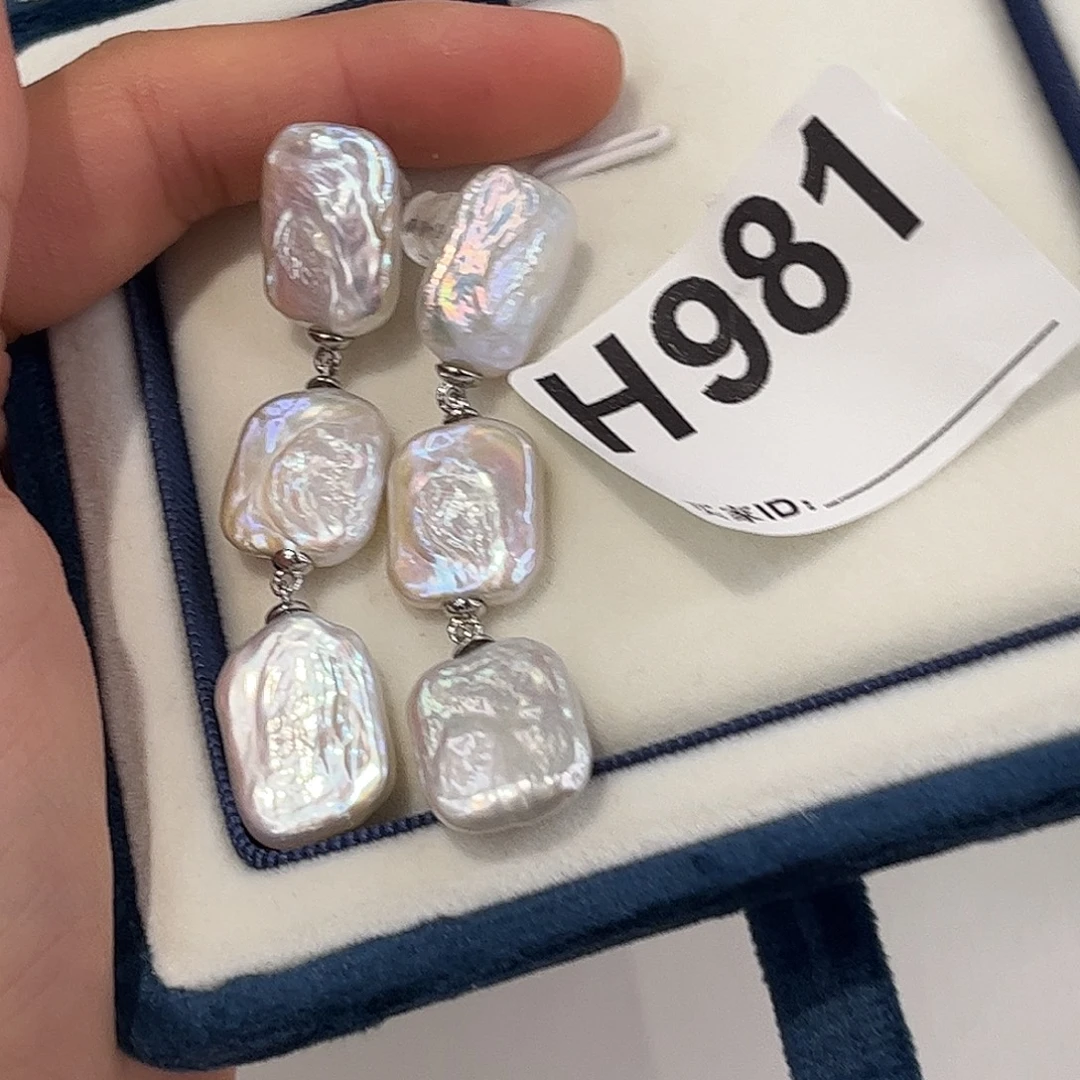 耳饰合金淡水珍珠