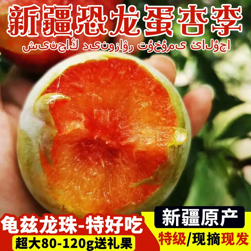 新疆包赔味帝李龟兹杏李新鲜超大水果胭脂血丝李红布林李子顺丰