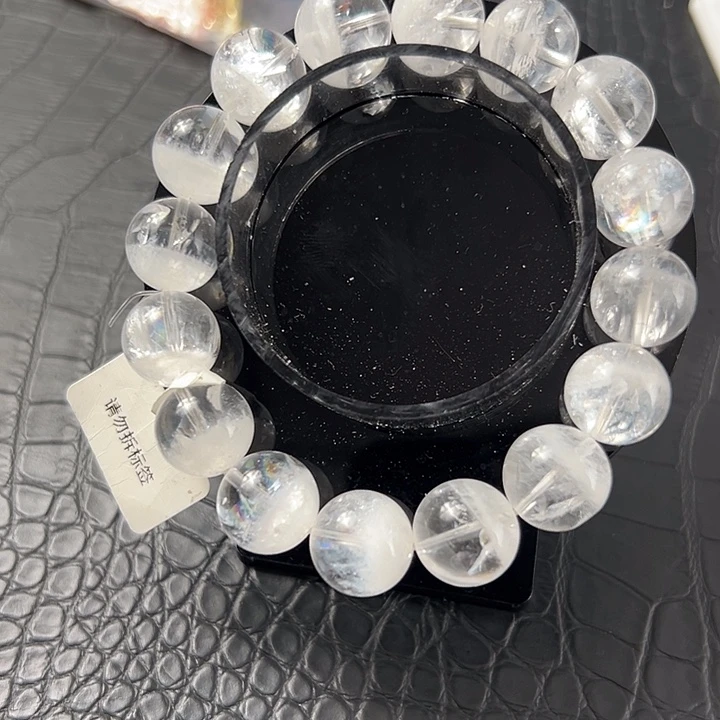 未镶嵌手链水晶白幽灵