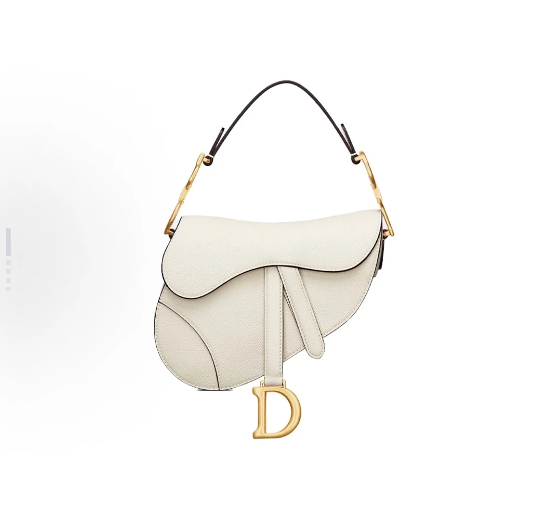 99新 DIOR/迪奥 99新 Dior迪奥 马鞍包小号奶白色