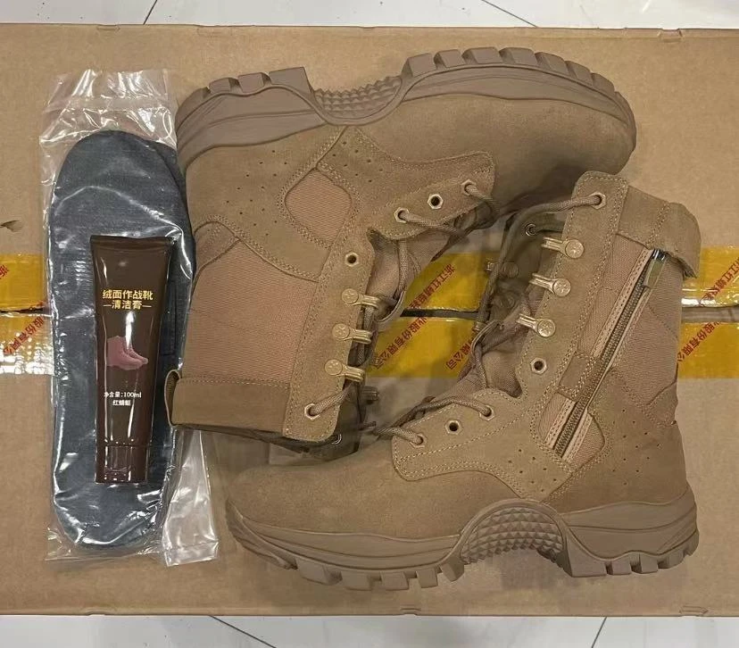 户外棕色高帮靴子