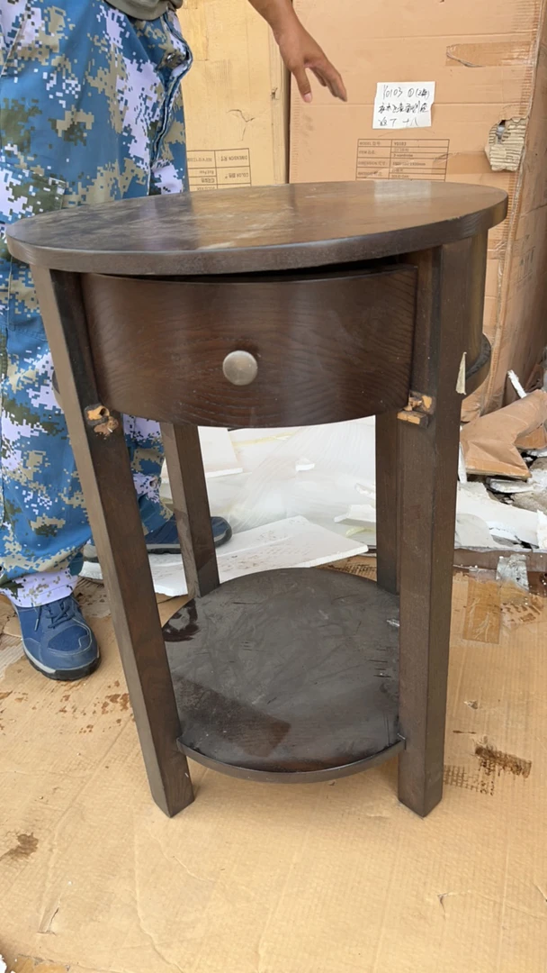 圆几水曲柳瑕疵无售后孙7359