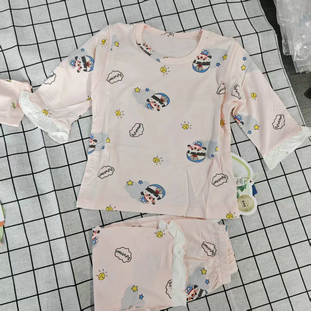 小龙人 莫代尔无骨空调服套装 夏季儿童家居服套装