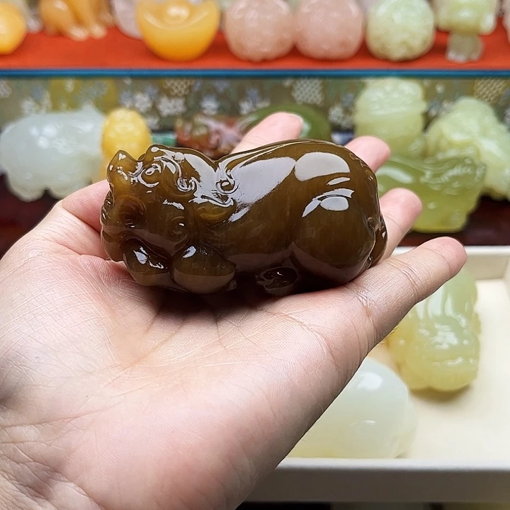 好****石材貔貅手把摆件