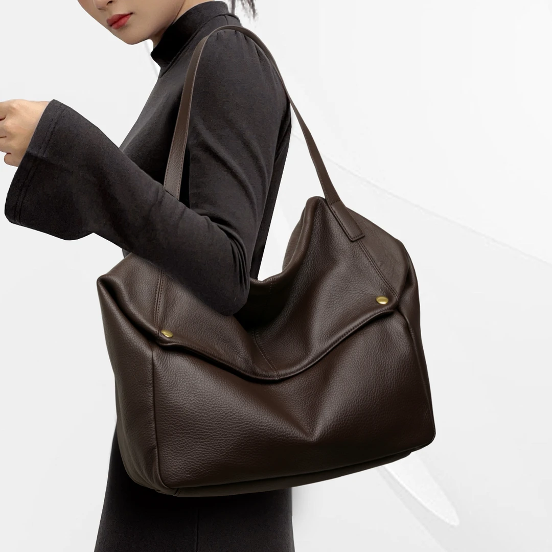 CCAMO高级感大包包慵懒风女士单肩斜挎包女大容量包包女款休闲包