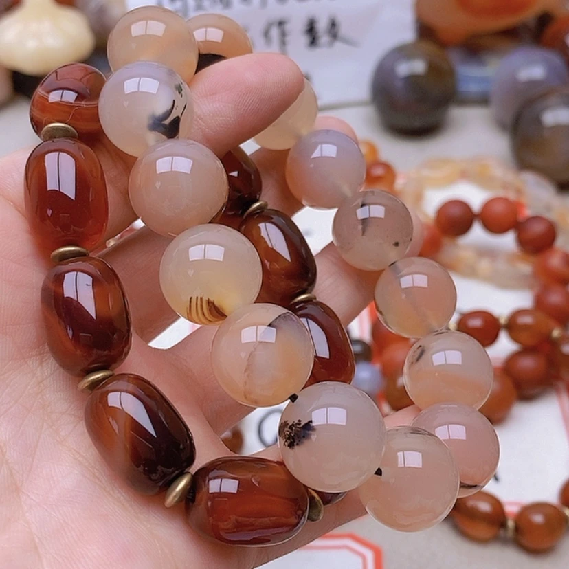 【闪购商品】未镶嵌玛瑙/玉髓珠宝半成品善**念