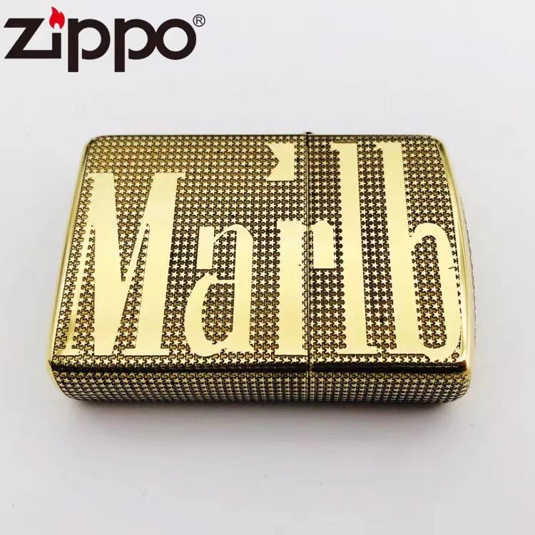 【CC】Zippo打火机纯铜盔甲星星万宝路13