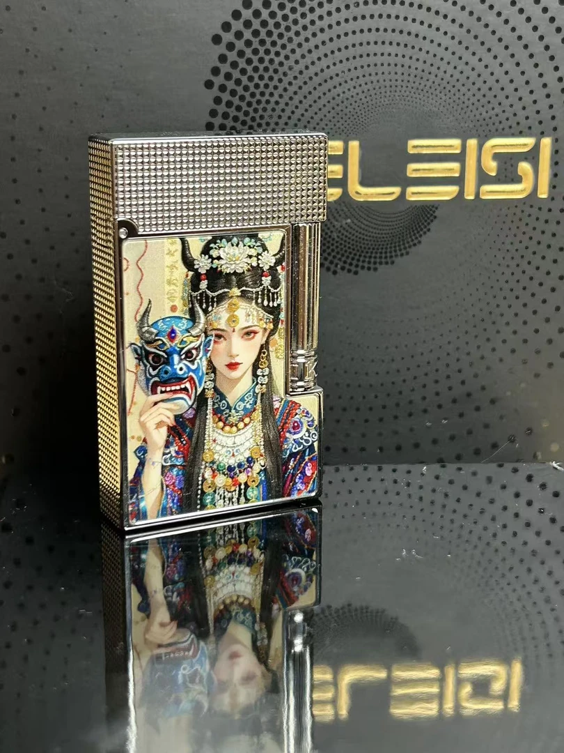 KELEISI扎基拉姆女财神造型纯铜充气朗声打火机创意高端商务礼品