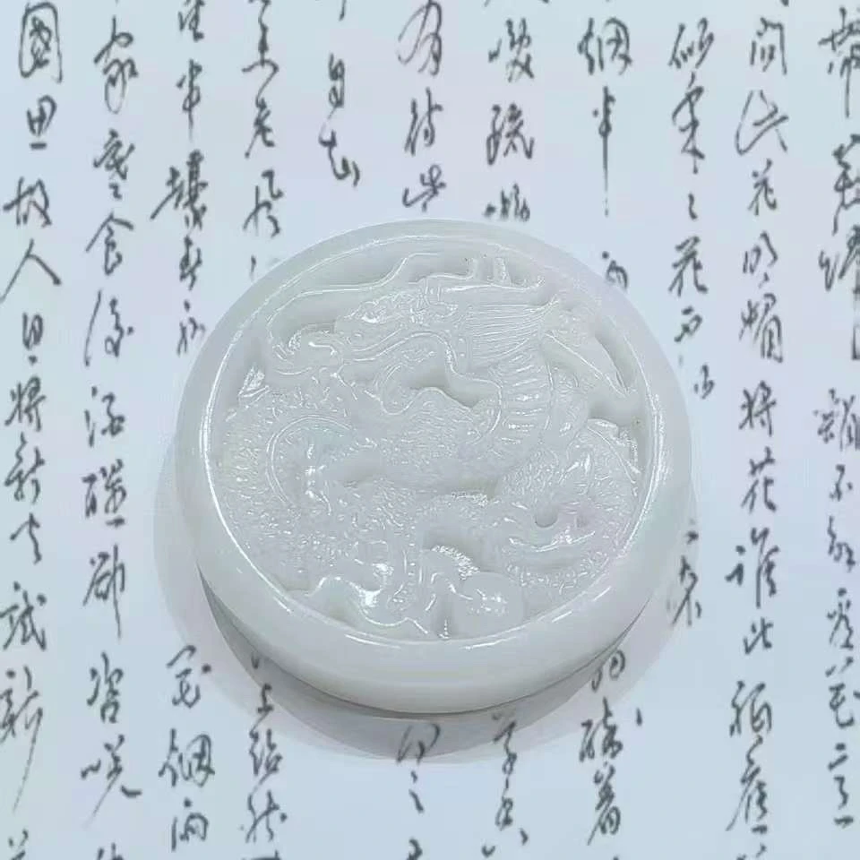 【玉鼎】高档藏收级和田玉龙凤呈祥吊坠礼盒多样性发货拍一发一